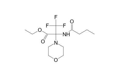 Ethyl 2-butyramido-3,3,3-trifluoro-2-morpholinopropionate