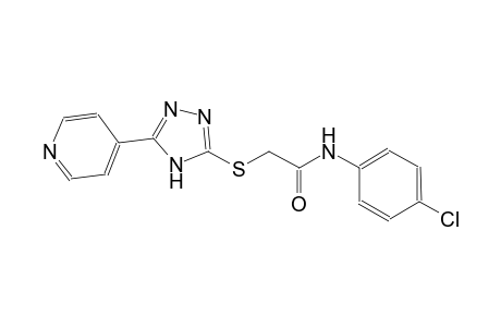 N-(4-chlorophenyl)-2-{[5-(4-pyridinyl)-4H-1,2,4-triazol-3-yl]sulfanyl}acetamide