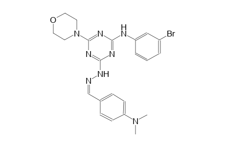 benzaldehyde, 4-(dimethylamino)-, [4-[(3-bromophenyl)amino]-6-(4-morpholinyl)-1,3,5-triazin-2-yl]hydrazone