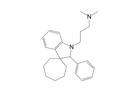 Spiro[cycloheptane-1,3'-[3H]indole]-1'(2'H)-propanamine, N,N-dimethyl-2'-phenyl-