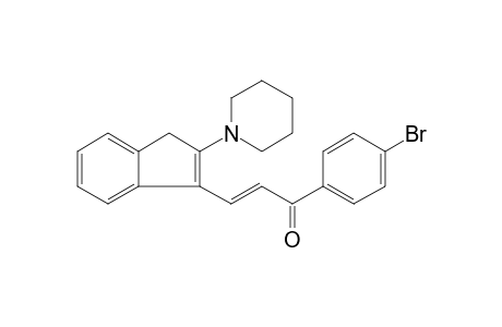 (E)-1-(4-bromophenyl)-3-(2-piperidin-1-yl-3H-inden-1-yl)prop-2-en-1-one