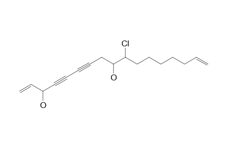 GINSENOYNE-B;10-CHLORO-1,16-HEPTADECADIENE-4,6-DIYNE-3,9-DIOL
