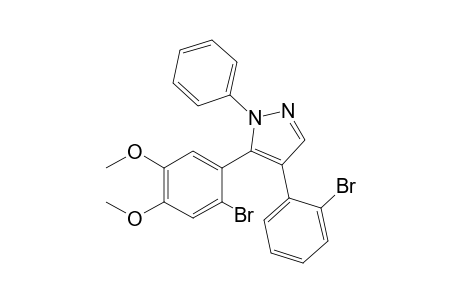 5-(2-Bromo-4,5-dimethoxyphenyl)-4-(2-bromophenyl)-1-phenylpyrazole