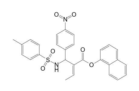 (E)-2-[(4-Nitrophenyl)(toluene-4-sulfonylamino)methyl]but-2-enoic acid naphthalen-1-yl ester
