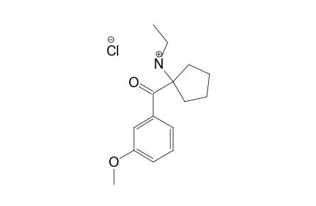 [1-(ETHYLAMINO)-CYCLOPENTYL]-(3-METHOXYPHENYL)-METHANONE-HYDROCHLORIDE