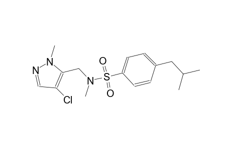 benzenesulfonamide, N-[(4-chloro-1-methyl-1H-pyrazol-5-yl)methyl]-N-methyl-4-(2-methylpropyl)-