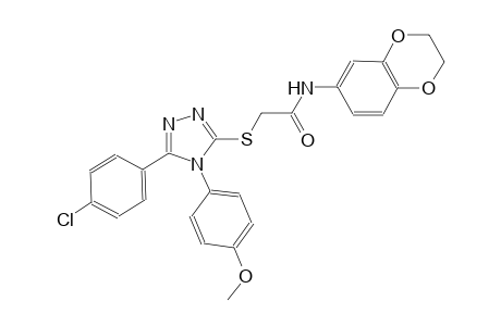 2-{[5-(4-chlorophenyl)-4-(4-methoxyphenyl)-4H-1,2,4-triazol-3-yl]sulfanyl}-N-(2,3-dihydro-1,4-benzodioxin-6-yl)acetamide