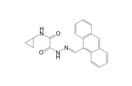 2-[(2E)-2-(9-Anthrylmethylene)hydrazino]-N-cyclopropyl-2-oxoacetamide