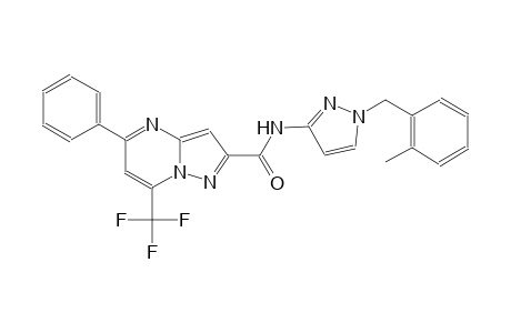 N-[1-(2-methylbenzyl)-1H-pyrazol-3-yl]-5-phenyl-7-(trifluoromethyl)pyrazolo[1,5-a]pyrimidine-2-carboxamide