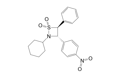 trans-2-Cyclohexyl-3-(4-nitrophenyl)-4-phenyl-1,2-thiazetizine 1,1-dioxide