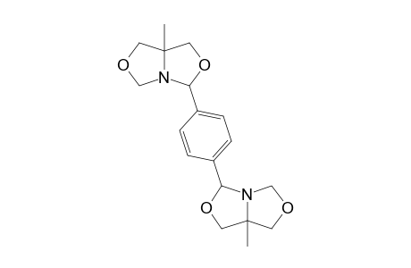 (1R*/S*,1'R*,2R*/S*,2'R*,5S*/R*,5'S*)-1,4-Bis{5-methyl-3,7-dioxa-1-azabicyclo[3.3.0]oct-2-yl}benzene