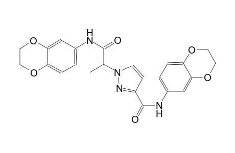 1H-pyrazole-1-acetamide, N-(2,3-dihydro-1,4-benzodioxin-6-yl)-3-[[(2,3-dihydro-1,4-benzodioxin-6-yl)amino]carbonyl]-alpha-methyl-