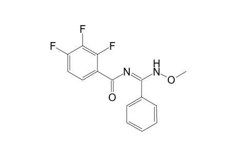 N-(.alpha.-N'-Methoxyamino-benzylidene)-2,3,4-trifluorobenzamide