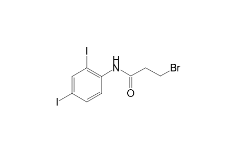 Propanamide, 3-bromo-N-(2,4-diiodophenyl)-