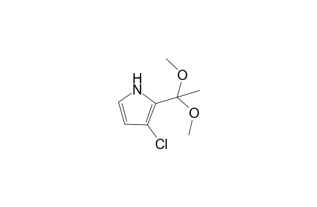 3-Chloranyl-2-(1,1-dimethoxyethyl)-1H-pyrrole