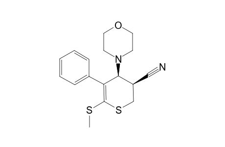 6-(METHYLTHIO)-4-MORPHOLINO-5-PHENYL-3,4-DIHYDRO-2H-THIOPYRAN-3-CARBONITRILE
