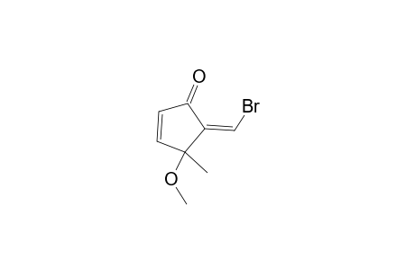 5(Z)-(1-(Bromopentylidene)-4-methoxy-4-methyl-2-cyclopenten-1-one