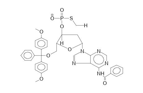 5'-O-DIMETHOXYTRITYL-3'-O-METHYLTHIOPHOSPHORYL-2'-DEOXY-N6-BENZOYLADENINE, ANION