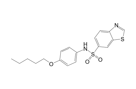 Benzothiazole-6-sulfonic acid (4-pentyloxy-phenyl)-amide