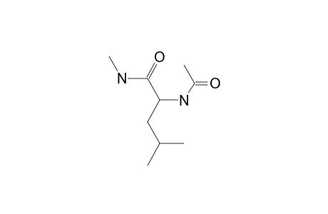 2-Amino-N,4-dimethylpentanamide, N-acetyl-