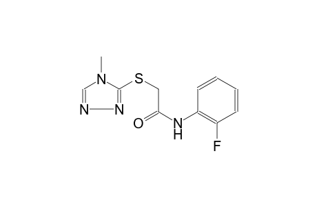 N-(2-fluorophenyl)-2-[(4-methyl-4H-1,2,4-triazol-3-yl)sulfanyl]acetamide
