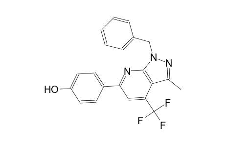 phenol, 4-[3-methyl-1-(phenylmethyl)-4-(trifluoromethyl)-1H-pyrazolo[3,4-b]pyridin-6-yl]-