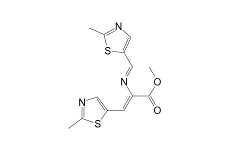 2-Propenoic acid, 3-(2-methyl-5-thiazolyl)-2-[[(2-methyl-5-thiazolyl)methylene]amino]-, methyl ester