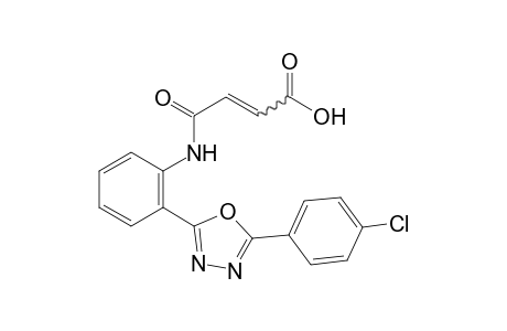 3-{{o-[5-(p-chlorophenyl)-1,3,4-oxadiazol-2-yl]phenyl}carbamoyl}acrylic acid