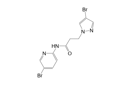 3-(4-bromo-1H-pyrazol-1-yl)-N-(5-bromo-2-pyridinyl)propanamide