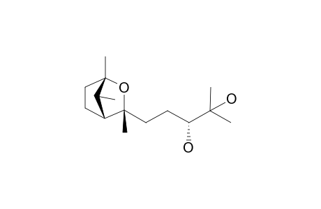 TRICHODERIOL-B;(REL-1S,3R,4R,7R)-3-[3,4-DIHYDROXY-4-METHYLPENTYL]-1,3,7-TRIMETHYL-2-OXOBICYCLO-[2,1]-HEPTANE