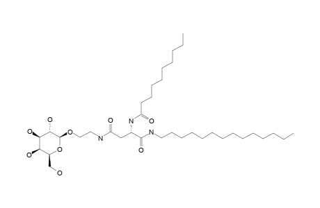 N(4)-[2-O-(BETA-D-GALACTOPYRANOSYL)-ETHYL]-N(2)-DECANOYL-L-ASPARAGINE-TETRADECYLAMIDE
