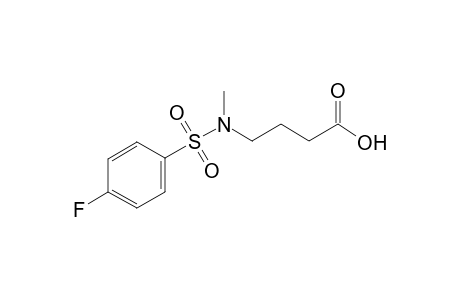 Butanoic acid, 4-[[(4-fluorophenyl)sulfonyl]methylamino]-