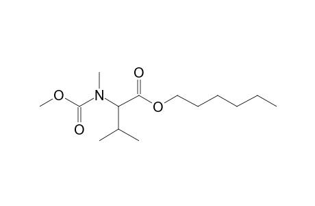 Valine, N-methyl-N-methoxycarbonyl-, hexyl ester