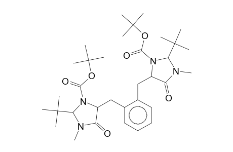 tert-Butyl 5-(2-([3-(tert-butoxycarbonyl)-2-tert-butyl-1-methyl-5-oxo-4-imidazolidinyl]methyl)benzyl)-2-tert-butyl-3-methyl-4-oxo-1-imidazolidinecarboxylate