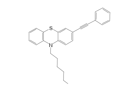10-hexyl-3-(2-phenylethynyl)phenothiazine