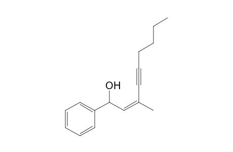 (Z)-3-Methyl-1-phenylnon-2-en-4-yn-1-ol