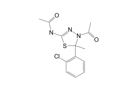 5-ACETAMIDO-3-N-ACETYL-2-(2'-CHLOROPHENYL)-2-METHYL-1,3,4-THIADIAZOLINE