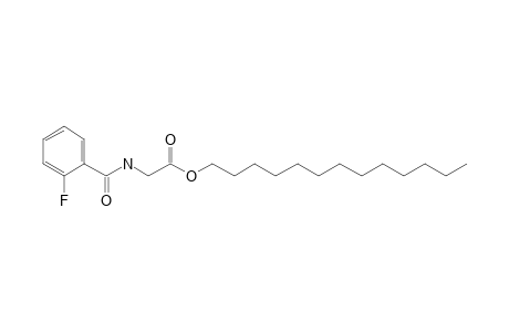 Glycine, N-(2-fluorobenzoyl)-, tridecyl ester