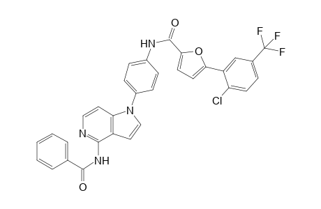 N-(4-(4-benzamido-1H-pyrrolo[3,2-c]pyridin-1-yl)phenyl)-5-(2-chloro-5-trifluoromethylphenyl)furan-2-carboxamide