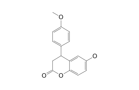 (+/-)-6-HYDROXY-4-(4'-METHOXYPHENYL)-3,4-DIHYDROCOUMARIN