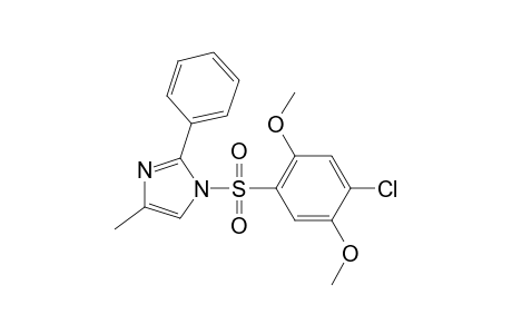 1-[(4-chloro-2,5-dimethoxybenzene)sulfonyl]-4-methyl-2-phenyl-1H-imidazole
