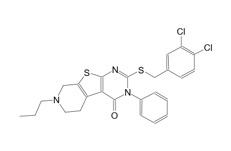 2-[(3,4-dichlorobenzyl)sulfanyl]-3-phenyl-7-propyl-5,6,7,8-tetrahydropyrido[4',3':4,5]thieno[2,3-d]pyrimidin-4(3H)-one