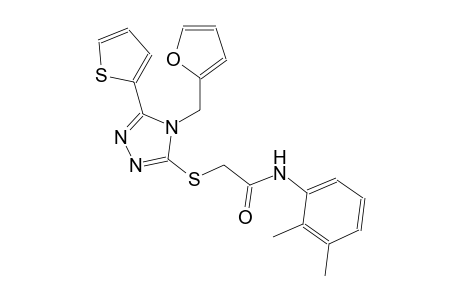 N-(2,3-dimethylphenyl)-2-{[4-(2-furylmethyl)-5-(2-thienyl)-4H-1,2,4-triazol-3-yl]sulfanyl}acetamide