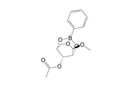 .beta.-D-ribopyranoside, 3-O-acetyl-1-O-methyl-2,4-O-(phenylborandiyl)-