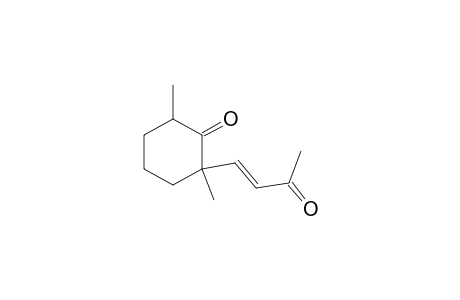 Cyclohexanone, 2,6-dimethyl-2-(3-oxo-1-butenyl)-, [2.alpha.(E),6.alpha.]-(.+-.)-