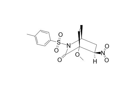 4-Methoxy-2-(4'-methylbenzenesulfonyl)-5-exo-nitro-3-oxo-2-azabicyclo[2.2.2]oct-7-ene