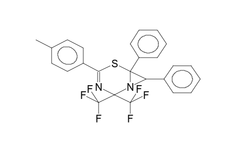 4-PARA-TOLYL-6,7-DIPHENYL-2,2-BIS(TRIFLUOROMETHYL)-5,1,3-THIADIAZABICYCLO[4.1.0]HEPT-3-ENE