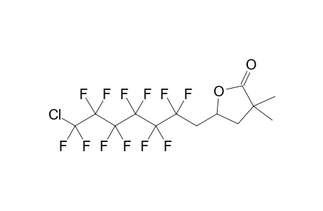 2,2-Dimethyl-4-(2,2,3,3,4,4,5,5,6,6,7,7-dodecafluoro-7-chloroheptyl).gamma.-butyrolactone