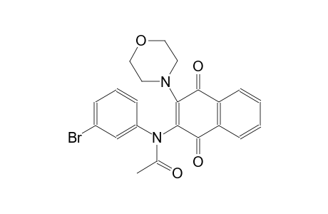 acetamide, N-(3-bromophenyl)-N-[1,4-dihydro-3-(4-morpholinyl)-1,4-dioxo-2-naphthalenyl]-