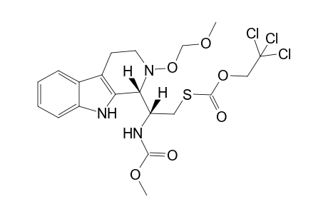 2-(Methoxymethoxy)-1-[1-(N-methoxycarbonylamido)-2-(S-trichloroethoxycarbonyl)thioethyl]-1-.beta.-carboline